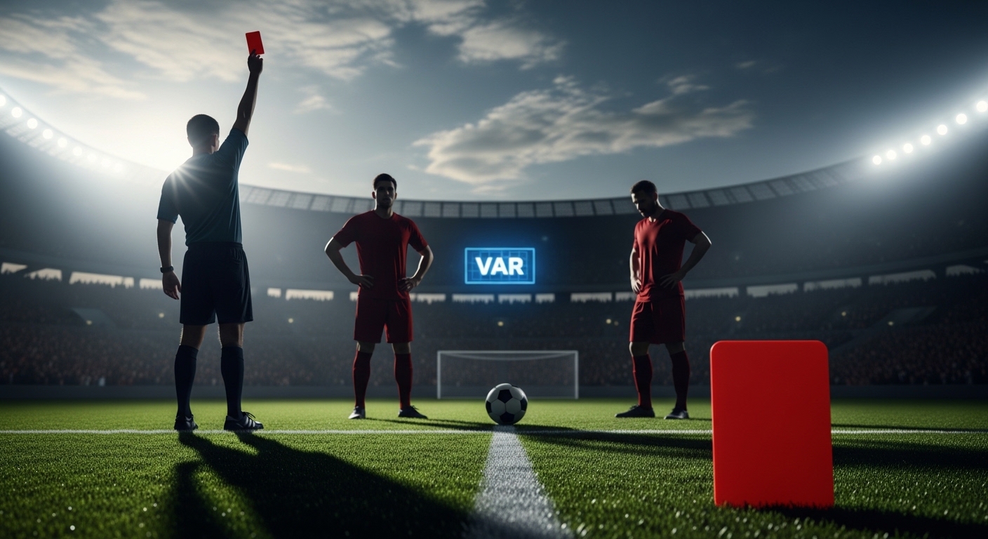 Thẻ đỏ trực tiếp trong bóng đá và quyền hạn của trọng tài trên sân cỏ
